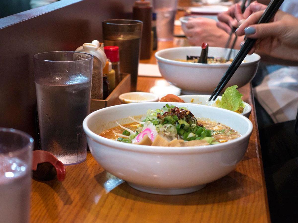 Inside a Kizuki Ramen and Izakaya restaurant